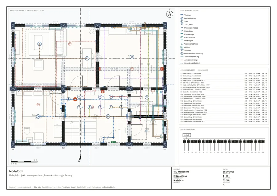 Elektroinstallation · Erdgeschoss