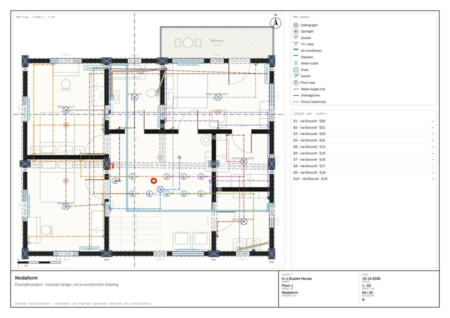 Electrical · Floor 1