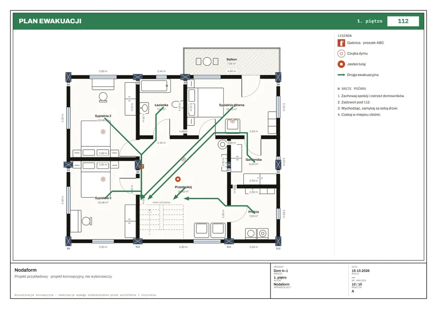 Plan ewakuacji · 1. piętro